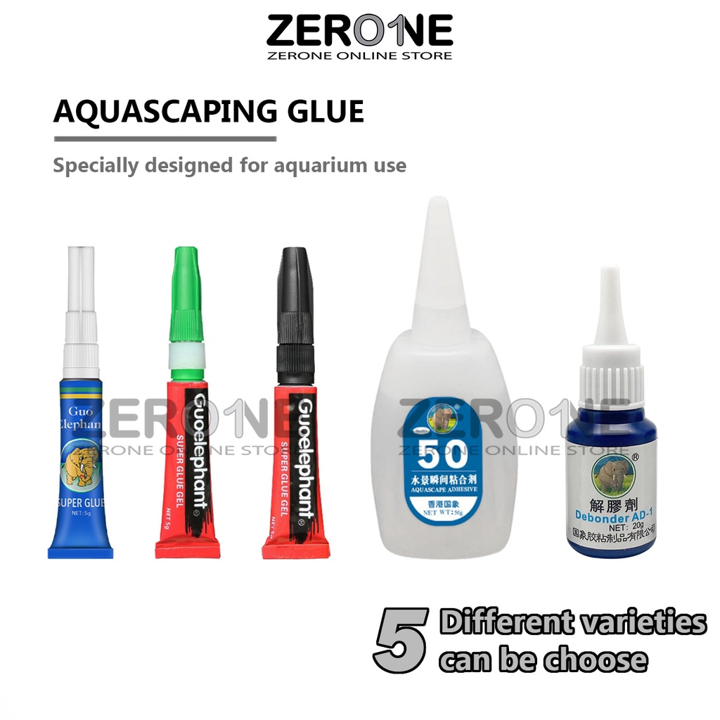 Aquascaping glue outlet