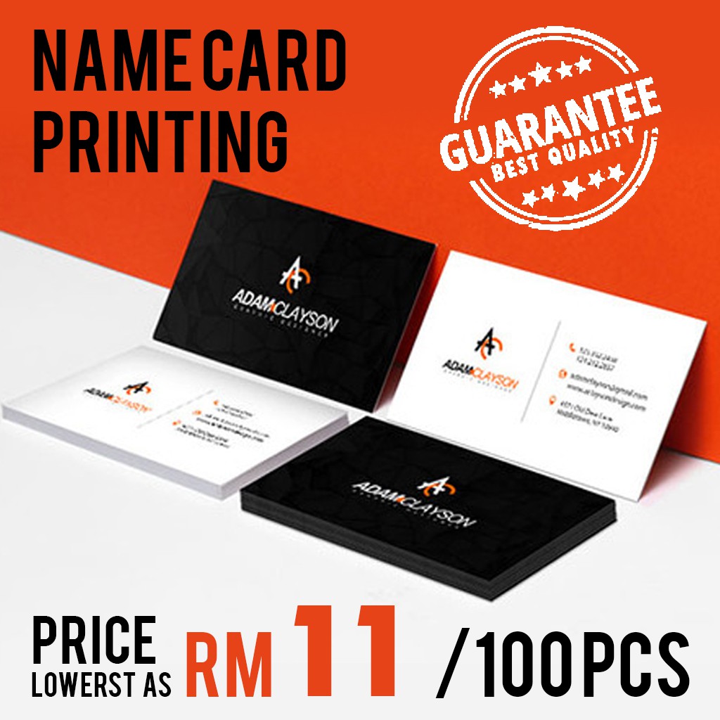 Name card printing new arrivals