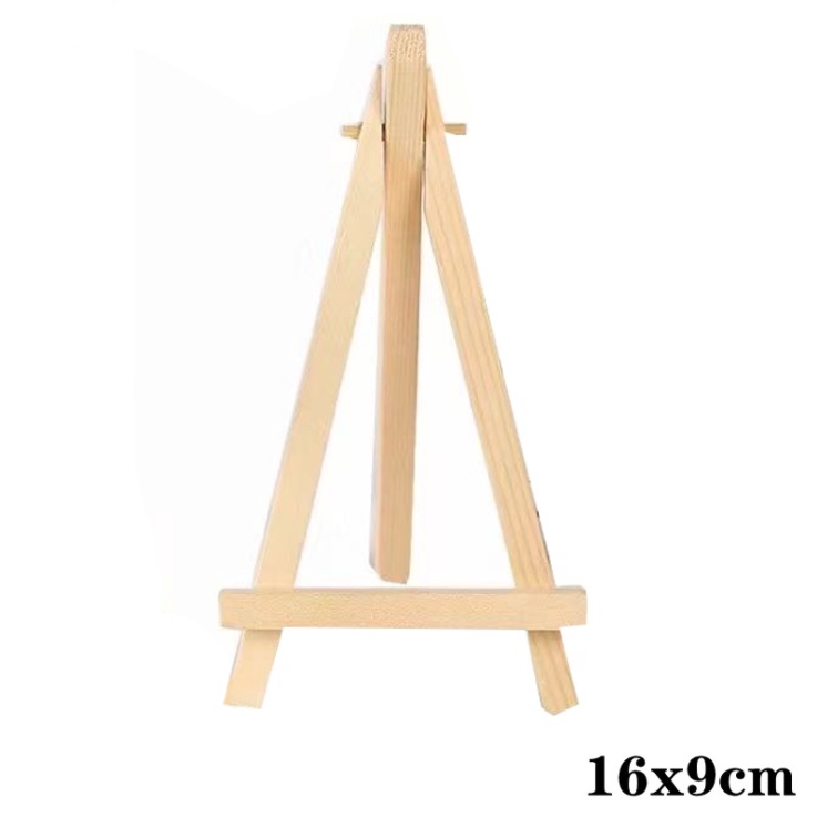 4 By 4 Inch Mini Canvas And 8*16cm Mini Wood Easel Set For