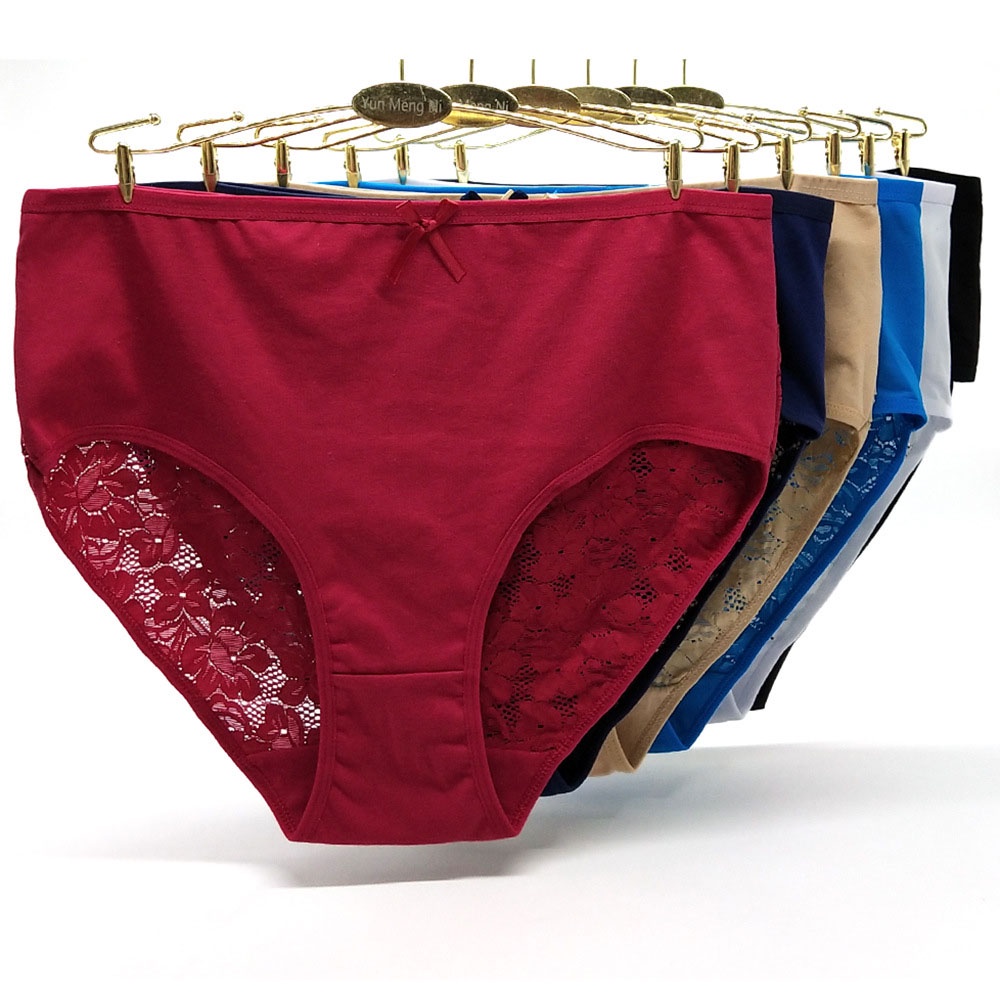 6 Pieces/Lot) Sexy Cheap Women Panties Transparent Lace Boxers