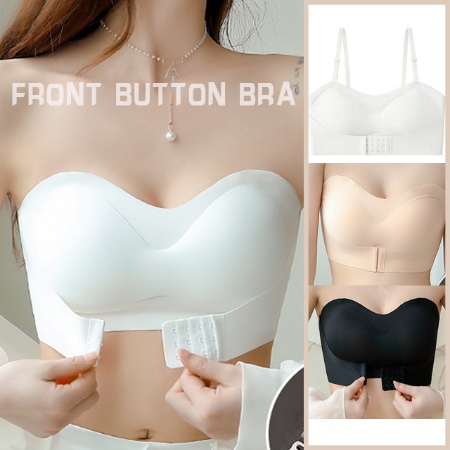 Bra seksi plus size chest support strapless bra non-slip tube top, invisible  bra，Non-Slip Sexy Invisible Push Up Bra