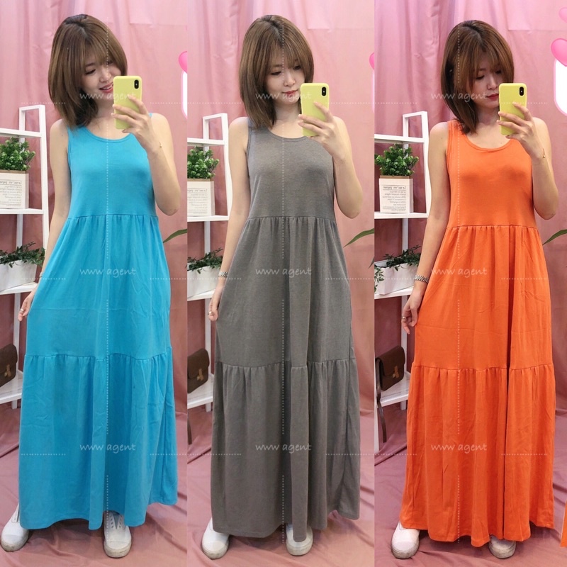 New Dress Kembang Cotton Labuh Pregnant Dress Shopee Malaysia