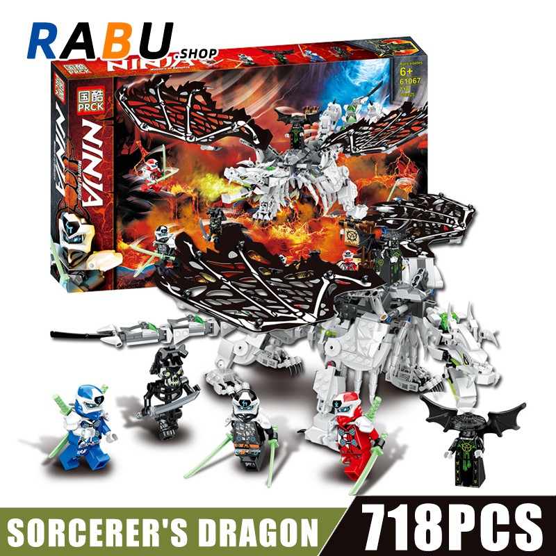 718pcs Skull Sorcerer s Dragon Compatible LEGO Ninjago Masters of