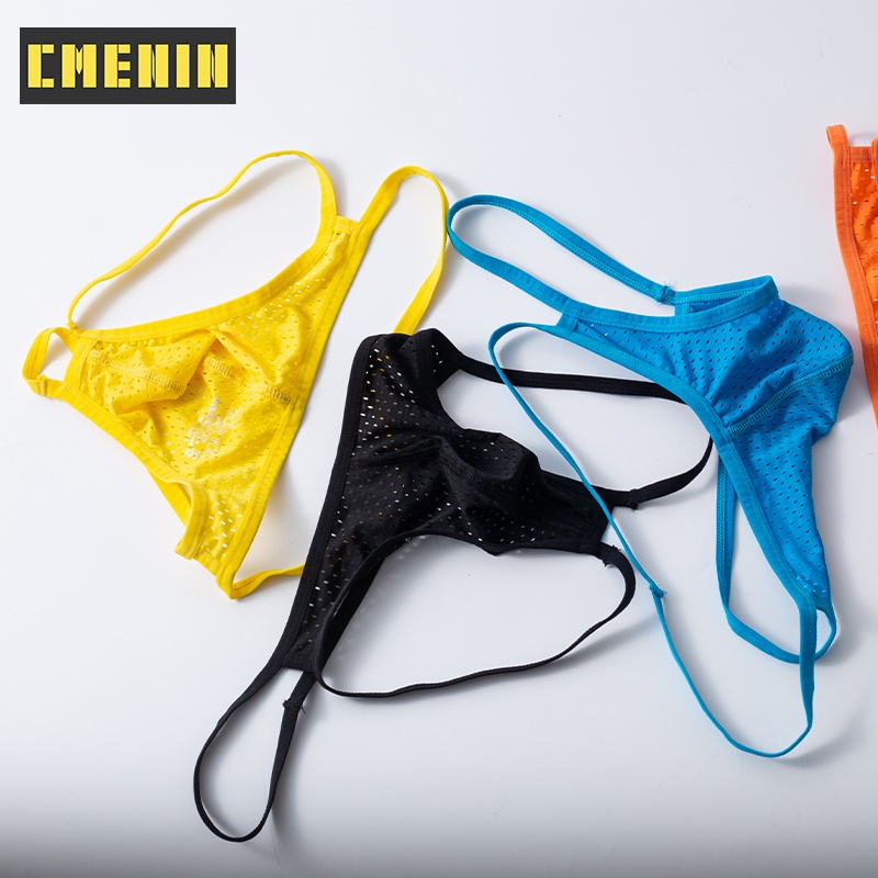 CMENIN PUMP (1 Pieces) Mesh Sexy Men Underwear Thong Mens Jockstrap Thongs  Jockstrap Men And G strings Lingeries Soft Splice Innerwear New Arrival  H600