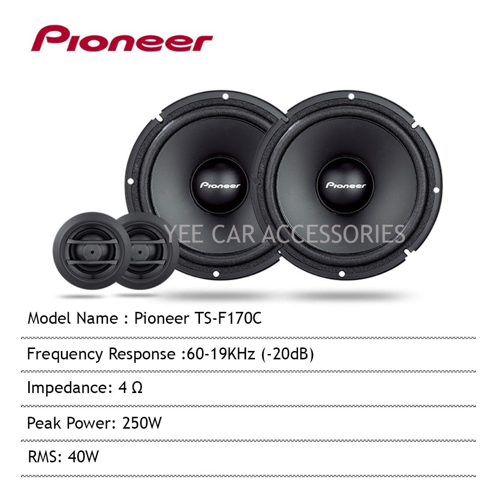 Pioneer mid hot sale speakers