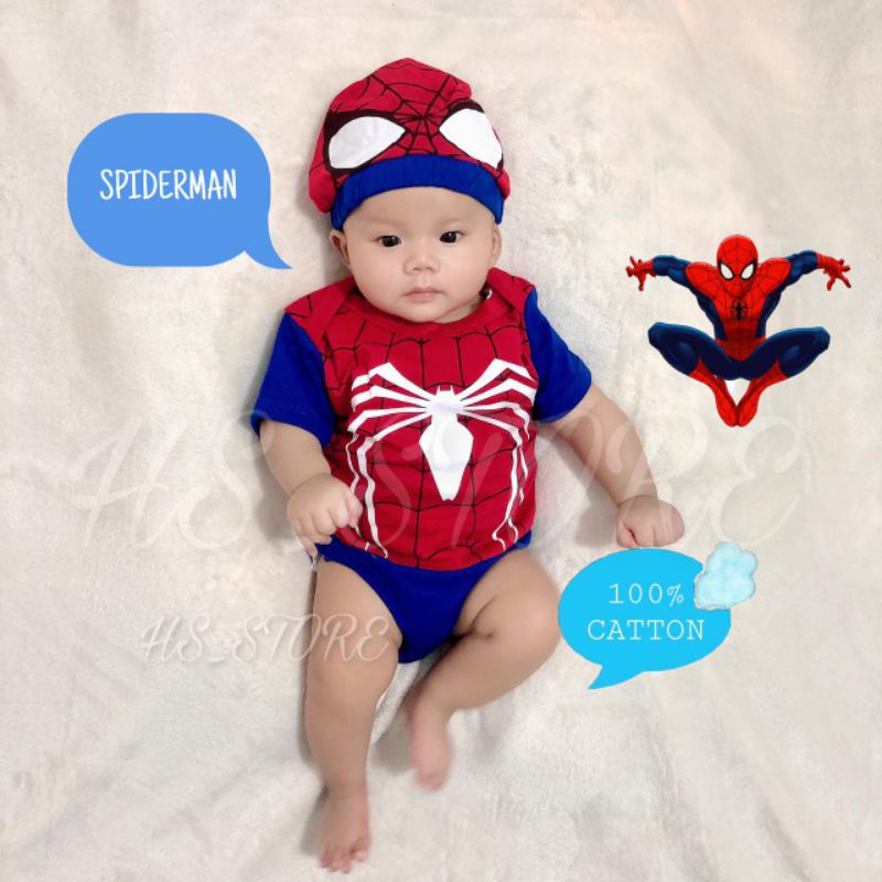 Baby 2025 spiderman outfit