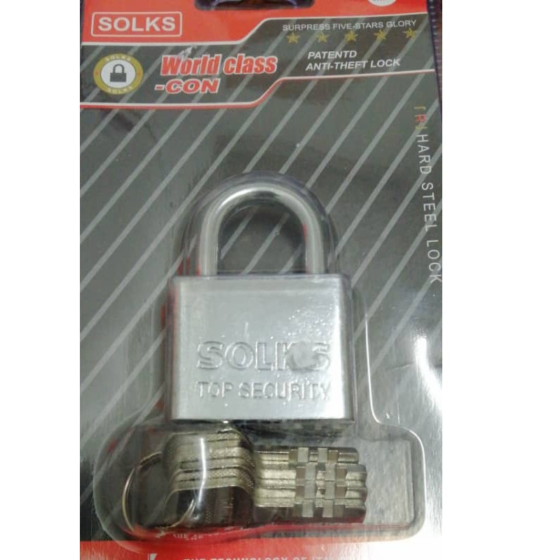现货 READY STOCK】Gainer Security Padlock / Silver Lock / Mangga Kunci /  锁头以及4个锁匙 40mm 50mm