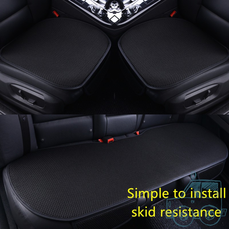 Ice Silk Car Seat Cushion Front Rear Seat Back Pad Mat Auto Truck