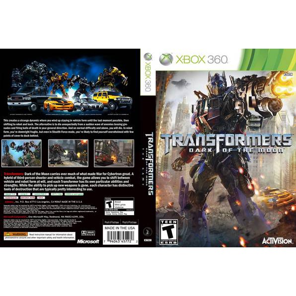 Transformers dark of the moon xbox clearance 360