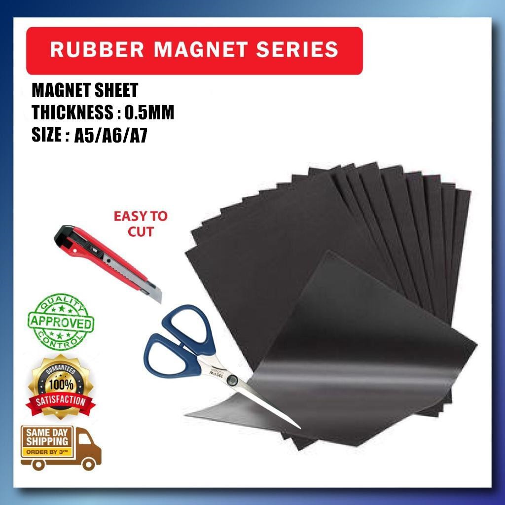 A4 Self-Adhesive Magnet Sheets 1.5mm, Extra Strong Sticky Car Van Vehicle  Signs