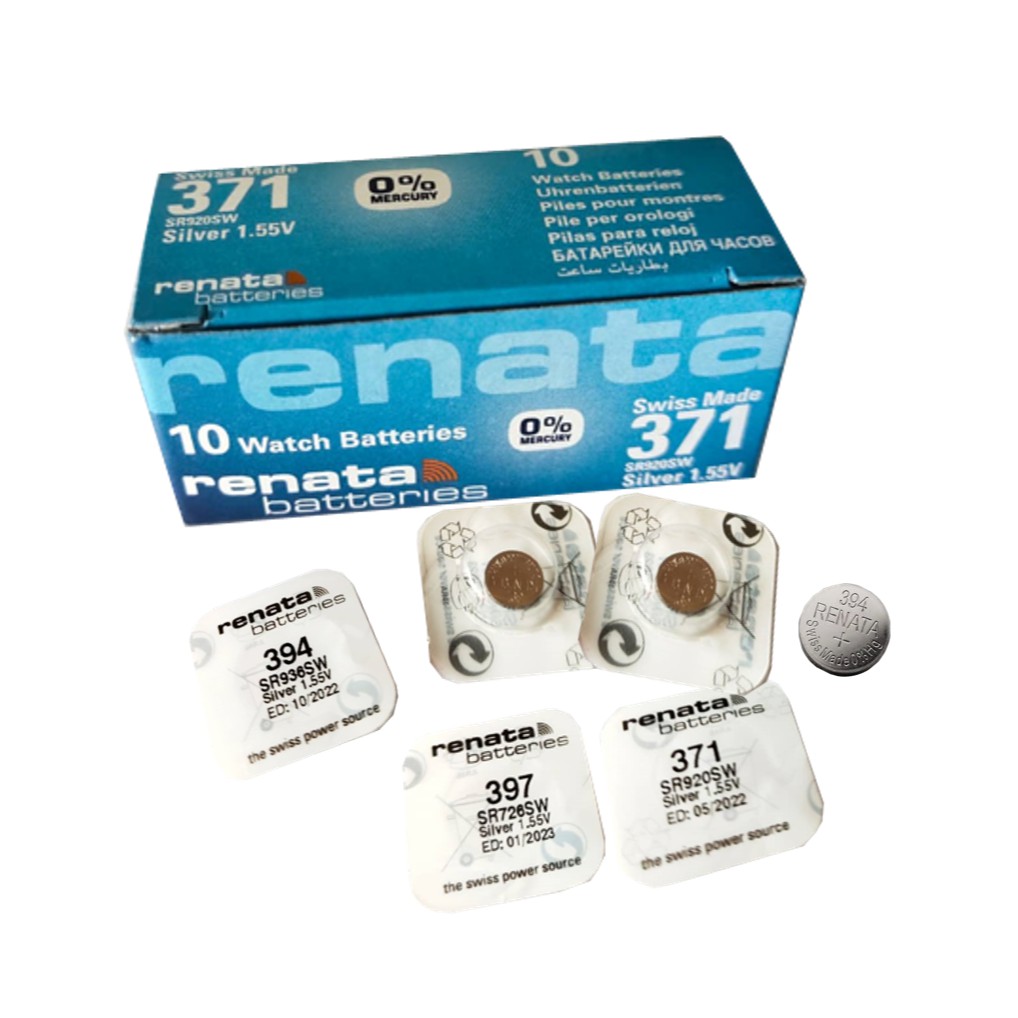 Renata 377 SR626SW Batteries - 1.55V Silver Oxide 377 Watch Battery (50  Count)