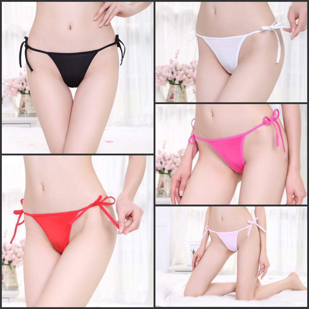 Briefs G-string g string thong Wholesale womens Female Sexy lingerie  panties t back underwear Pink Cheapest