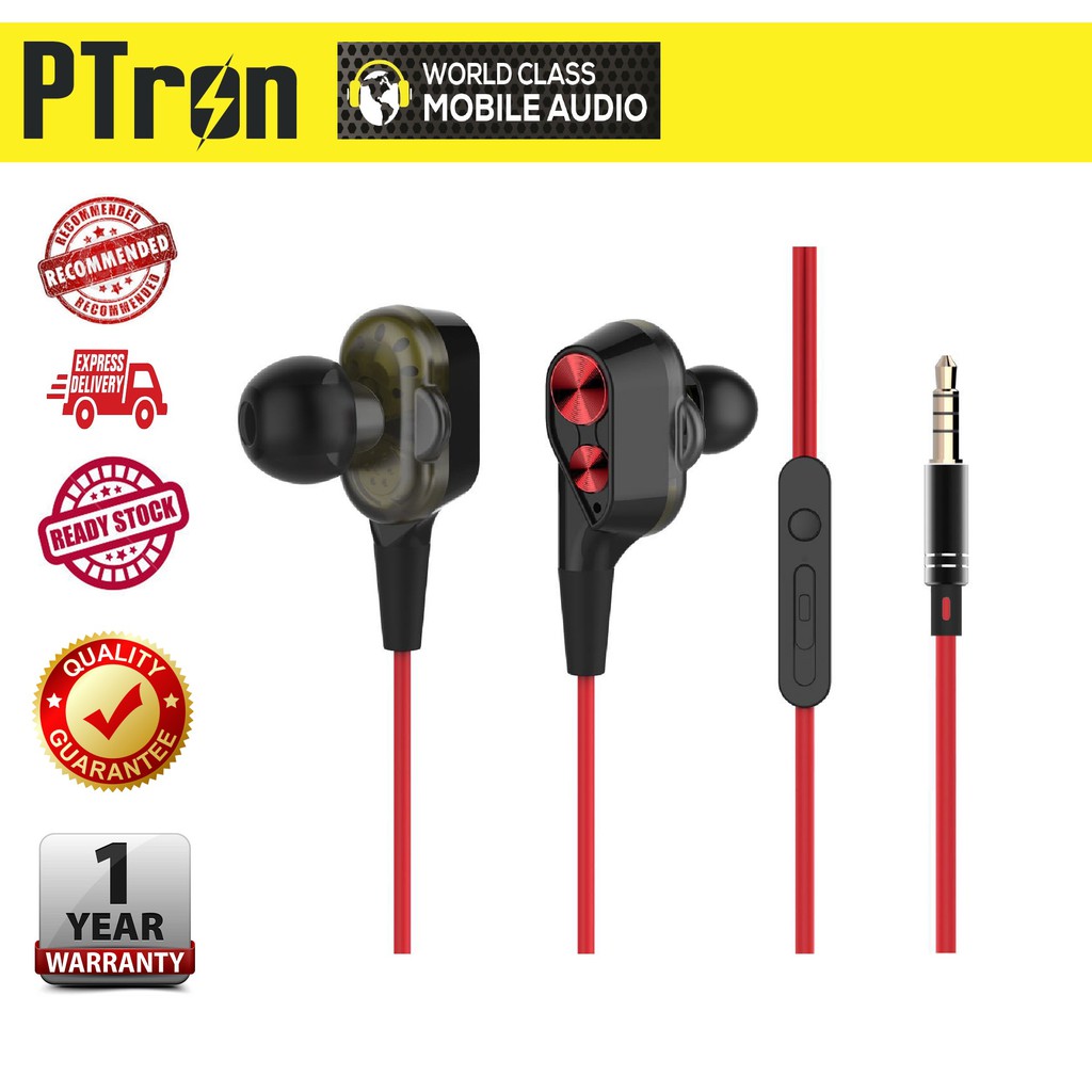 PTron Boom 2 In Ear Sports Headphones 4D Shopee Malaysia