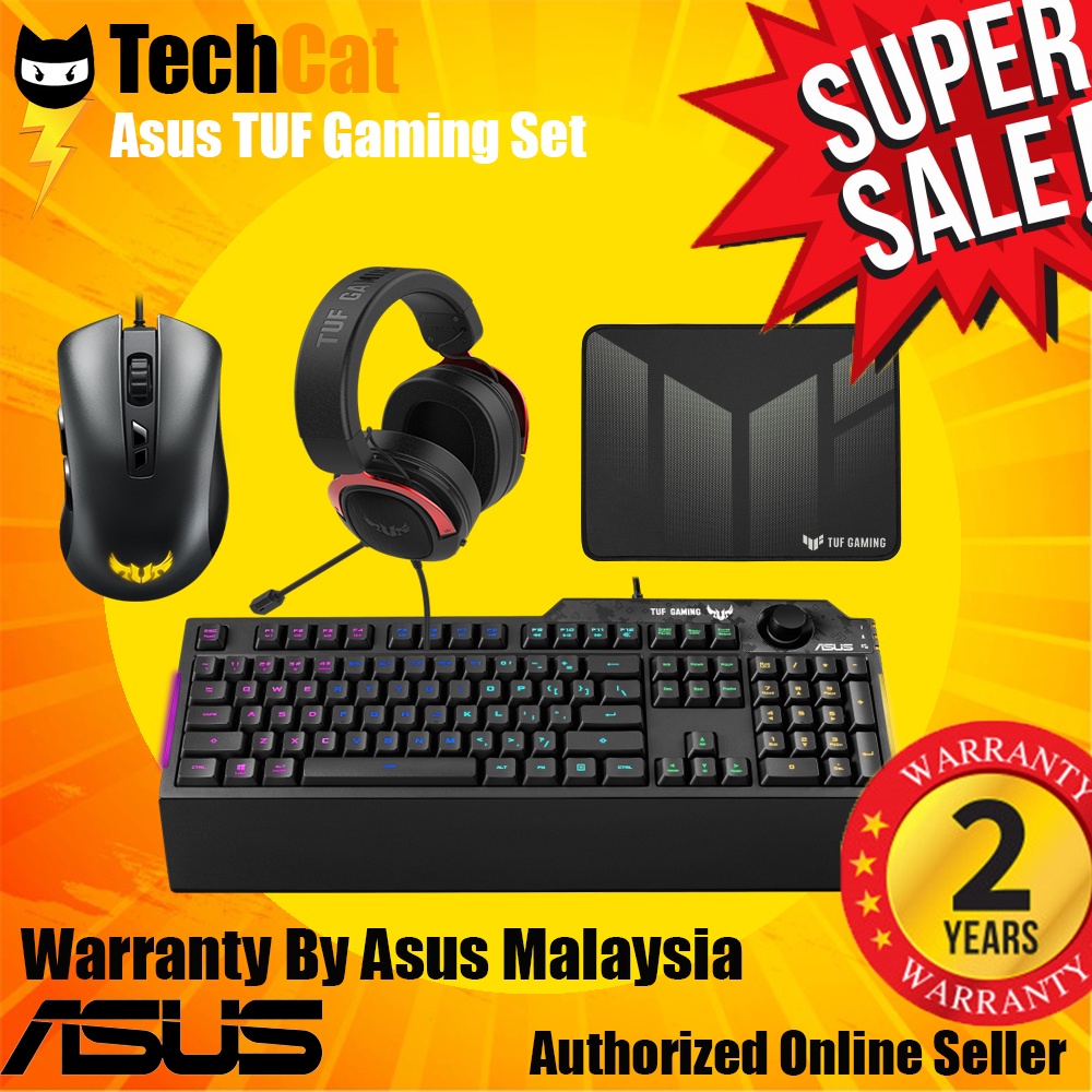 ASUS TUF Gaming Mouse | TUF and Set RGB Combo Gear keyboard M3 Asus Malaysia Asus TUF K1 Shopee