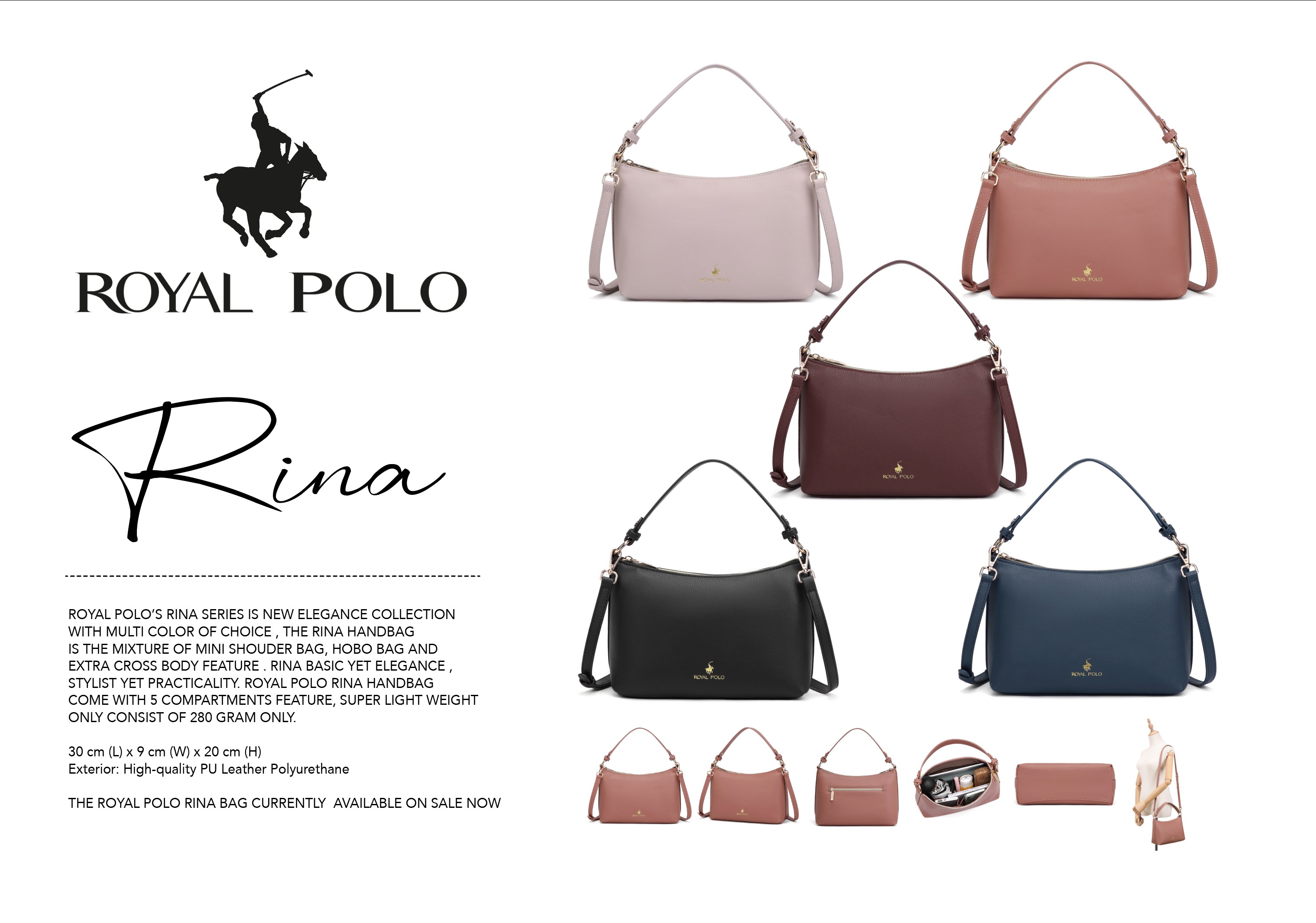 Royal polo store handbag price