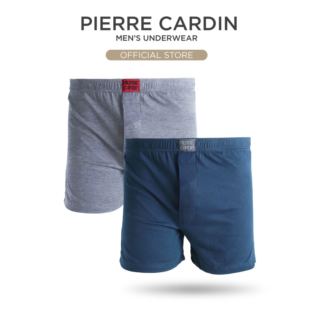 2XL-4XL) Pierre Cardin Underwear Big & Tall Cotton Knit Boxer - Assorted  Colour (2 Pcs) PBT445-2X