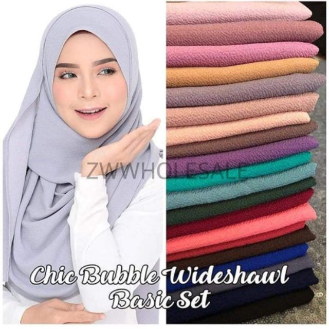 Shawl store bubble plain