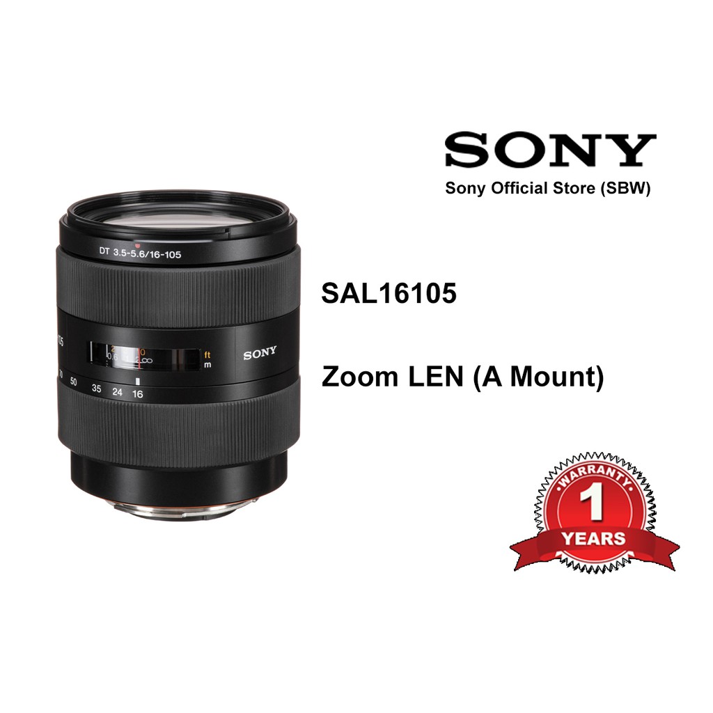 Clearance] Sony SAL 16105 DT 16–105 mm F3.5–5.6 Zoom APS-C Lens (A