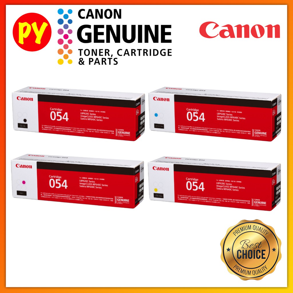 Canon Cartridge 054 / 054H Original Laser Toner - (B,C,M,Y) And