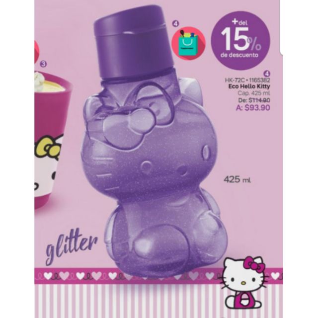 Tupperware Hello Kitty Bottle 425ml (1)