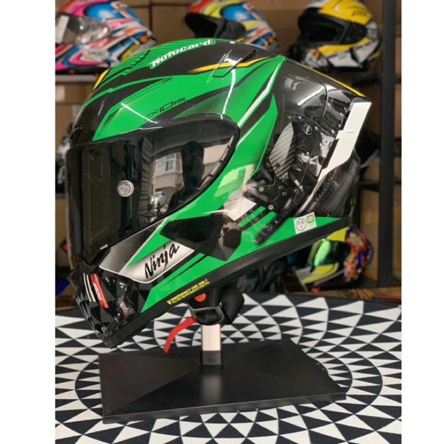 Shoei store x14 green