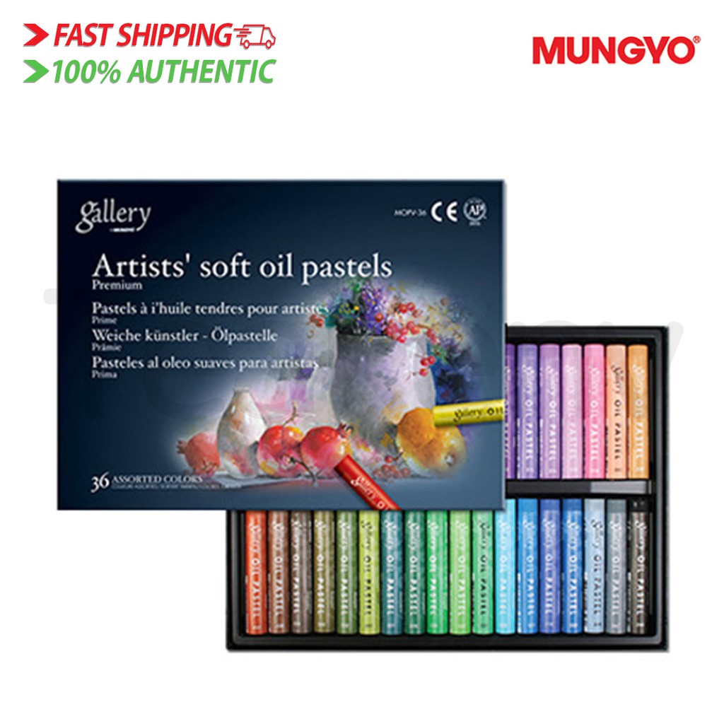 Mungyo Gallery Artists' Soft Oil Pastel Set 120 Color Pastels Wood MOPV  120W+DHL
