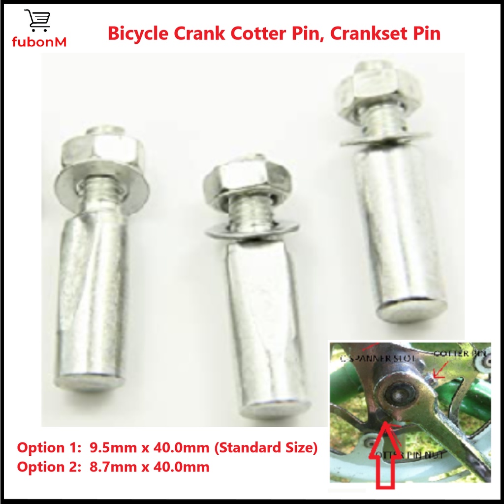 Cotter pin best sale bike crank