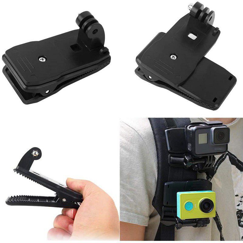 Action camera backpack outlet mount