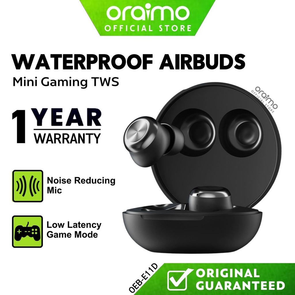 ORAIMO Earbuds Waterproof TWS Black Wireless Earphone Bluetooth