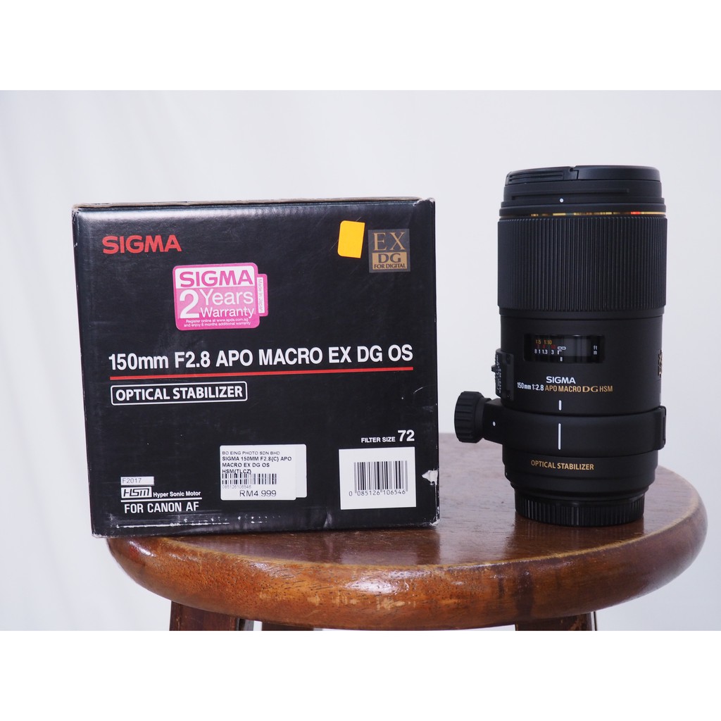 Sigma 150mm f2.8 APO MACRO EX DG OS HSM (Canon mount) | Shopee 