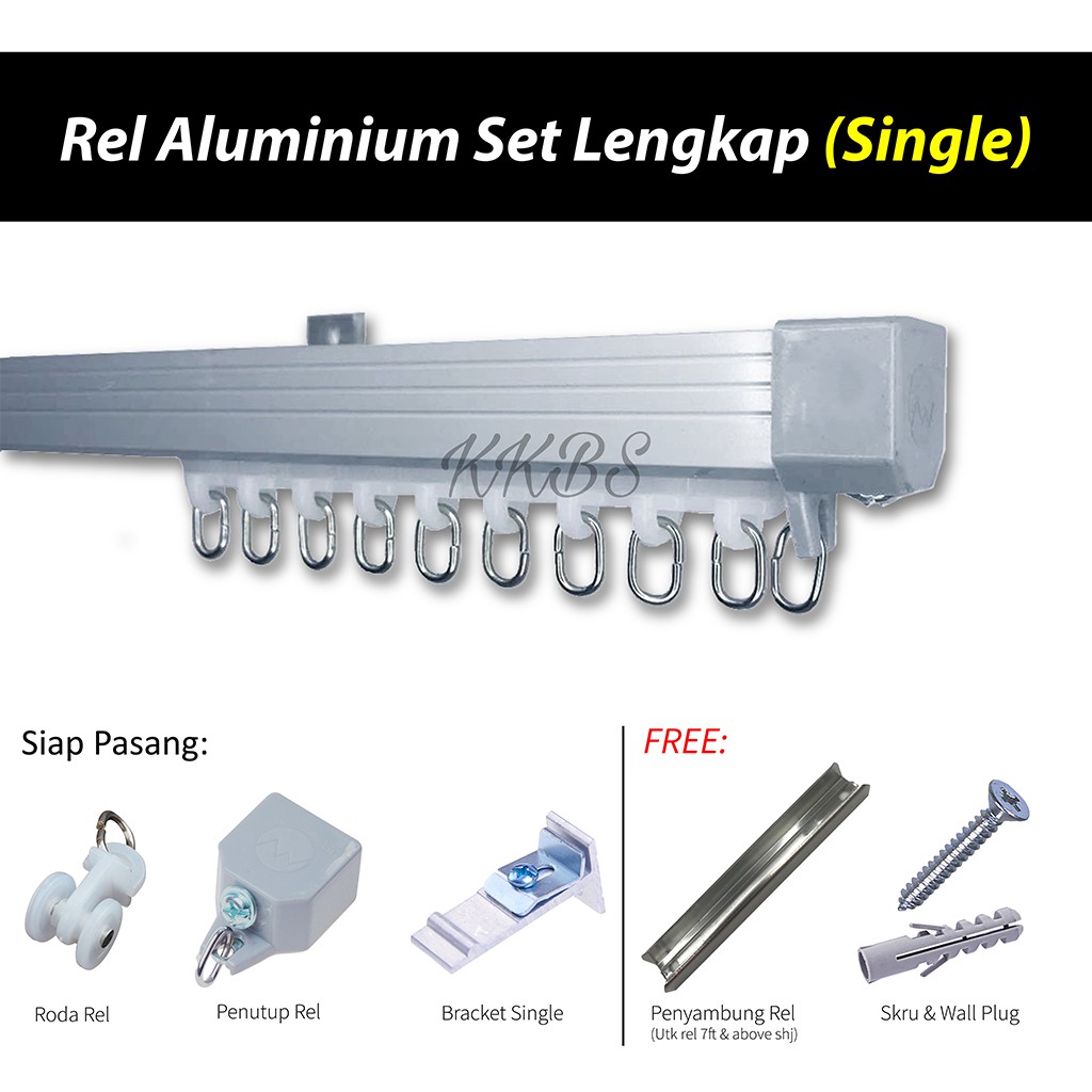 Aluminium Rail Single Wall