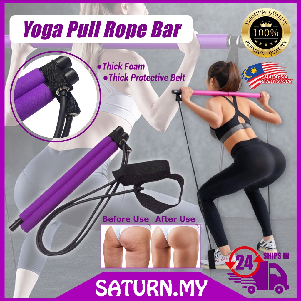 Gym 11pcs/Set Exercise Resistance Bands Yoga Fitness Home elastic Gym Kit  Pull Rope gym Set Alat Senaman Tangan Gym Yoga