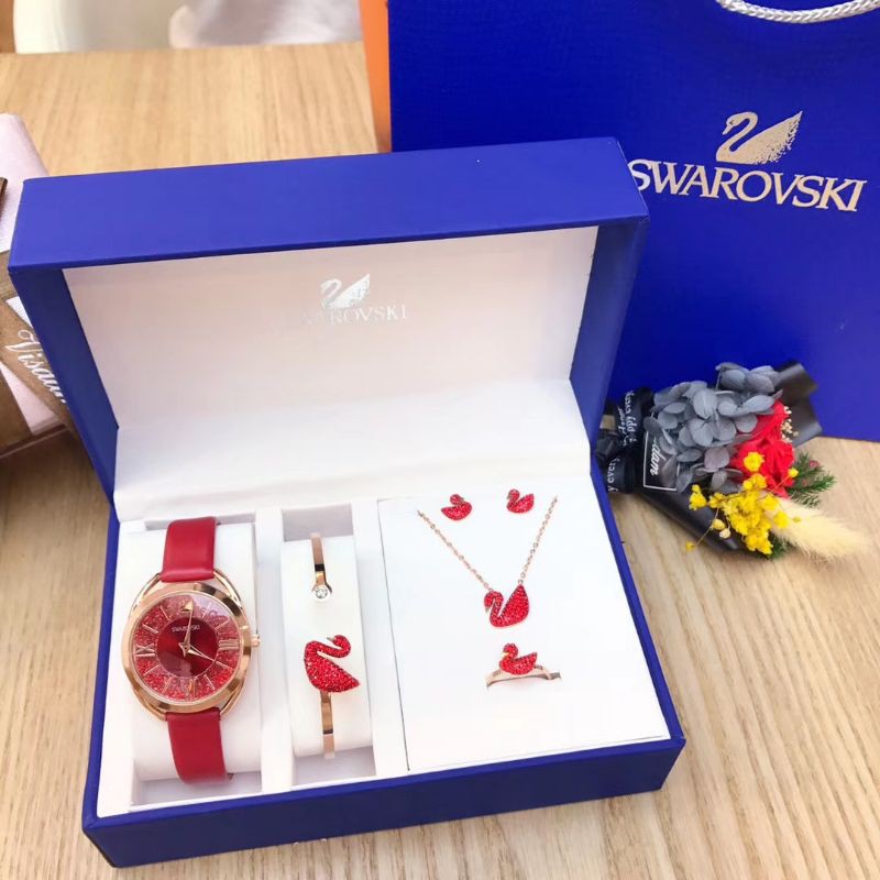 Swarovski watch outlet red