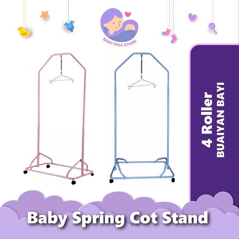 Baby spring best sale cot stand