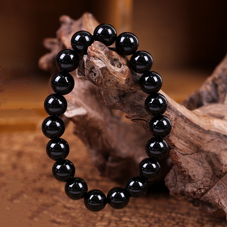 Chinese black stone on sale bracelet