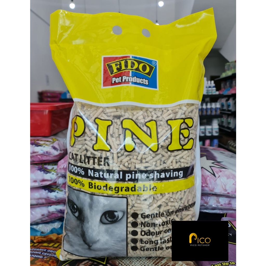 Fido pine 2024 wood cat litter