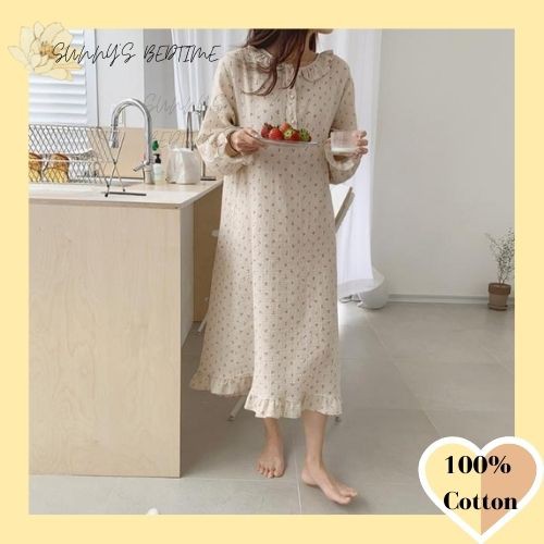 Women's sleepwear cotton discount gowns