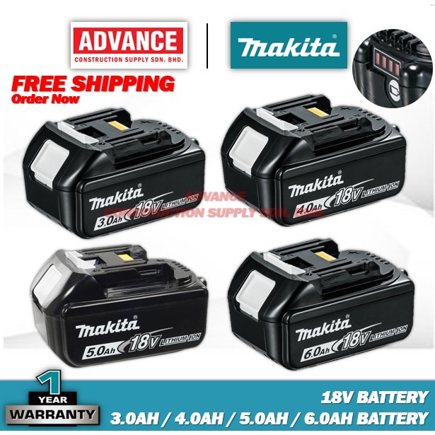 Genuine Makita 5ah BL1850 18v 5.0ah LXT Li-ion Genuine Makita