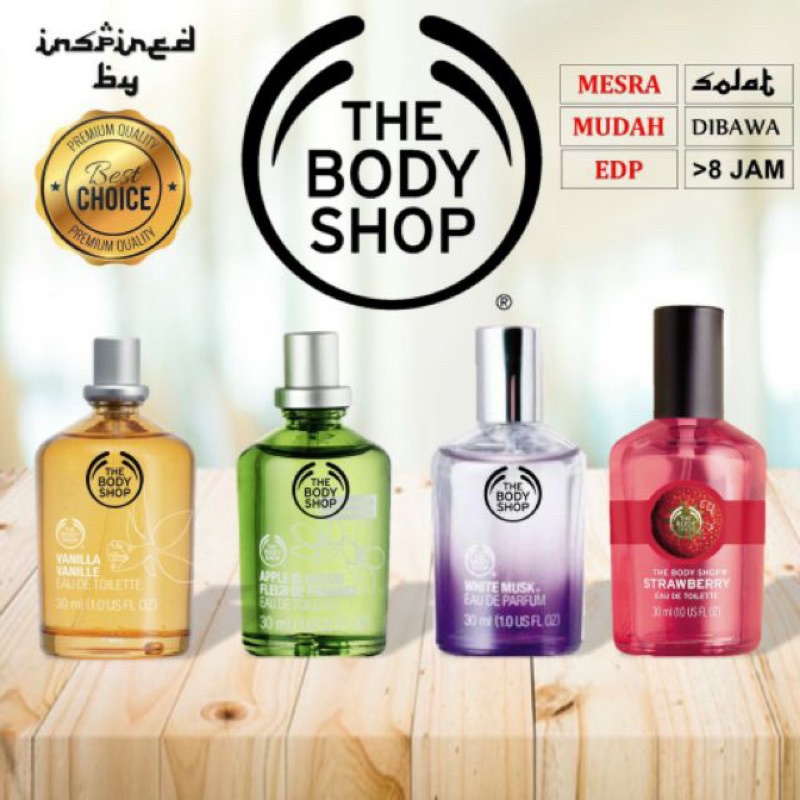 BODY SHOP PERFUME FOR WOMEN. Minyak wangi Body Shop edp mesra