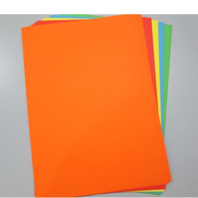 A4 Color Paper 80gsm (5 Color Mix) - 50 pcs/pack