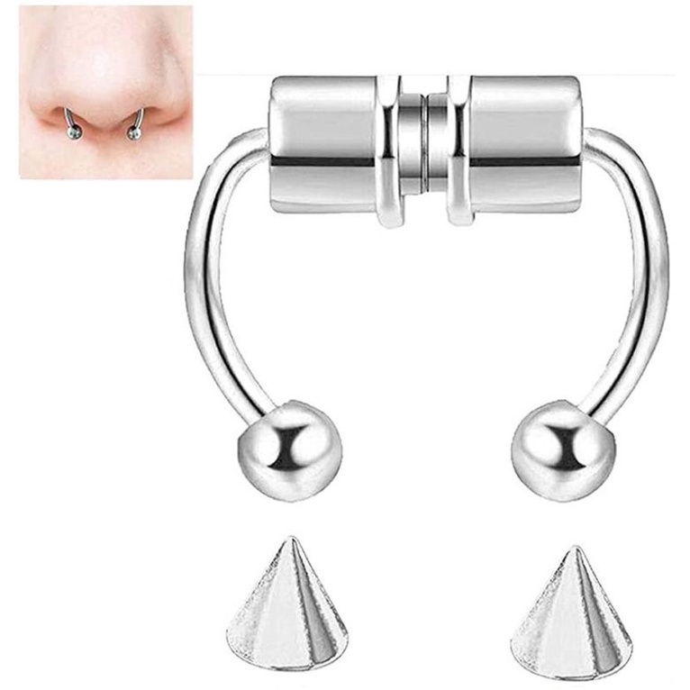 Fake horseshoe septum on sale piercing