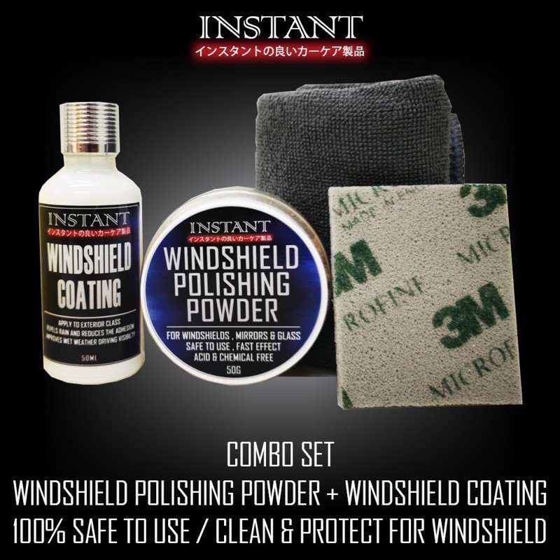 windshield coating #windshield polishing powder 100%safe to use