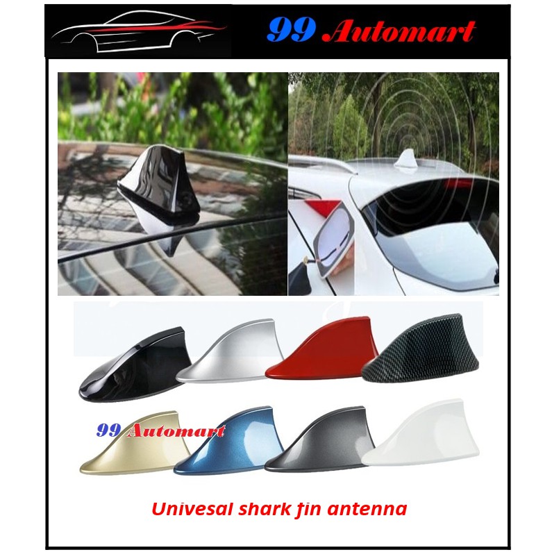 Car Shark Fin Antenna Auto Radio Signal Aerials Roof Antennas For Universal  Car