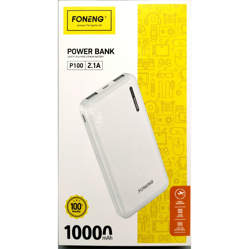 FONENG POWER BANK 30000mAh POWER BANK P300