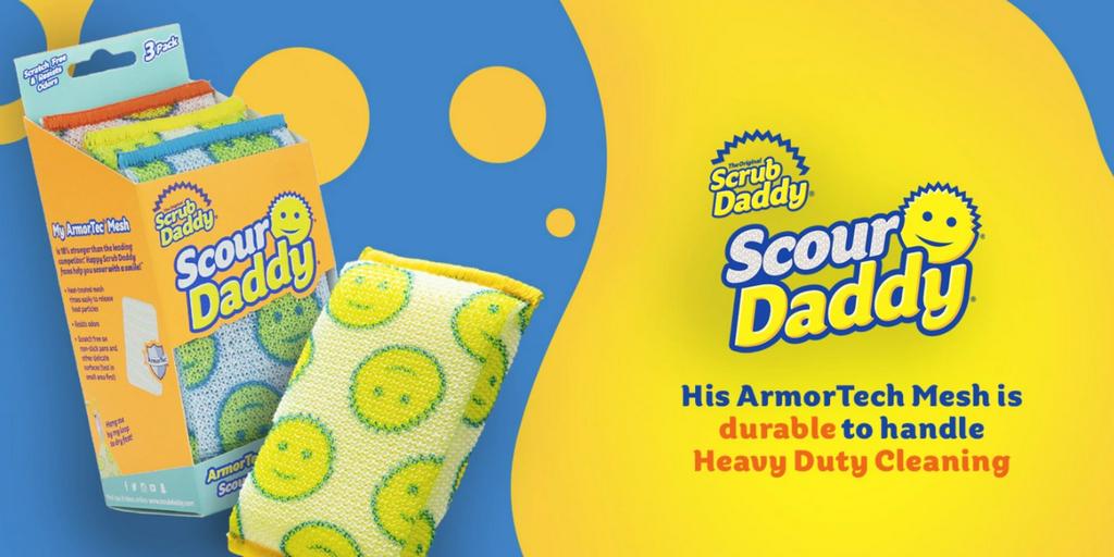 8 Packs Scrub Daddy Scour Daddy Heavy Duty ArmorTec Sponge