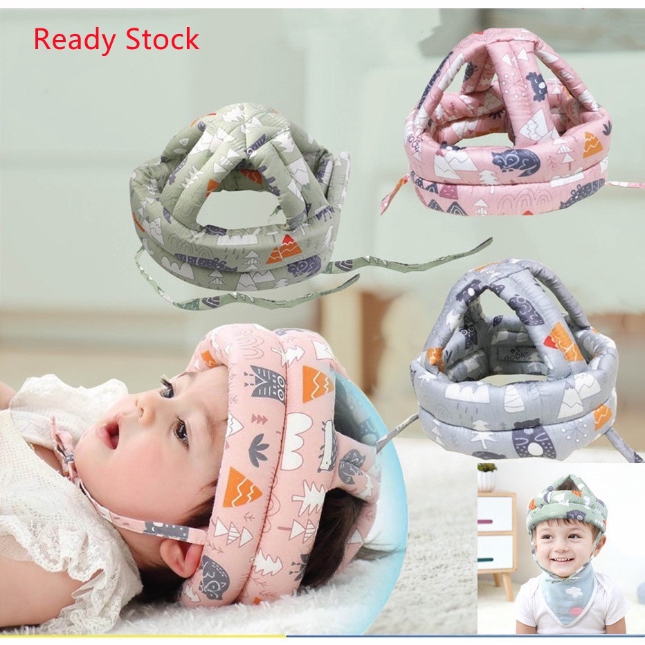 Baby walking best sale head protection