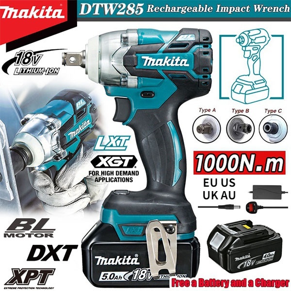 Makita dtw285 2025 torque settings