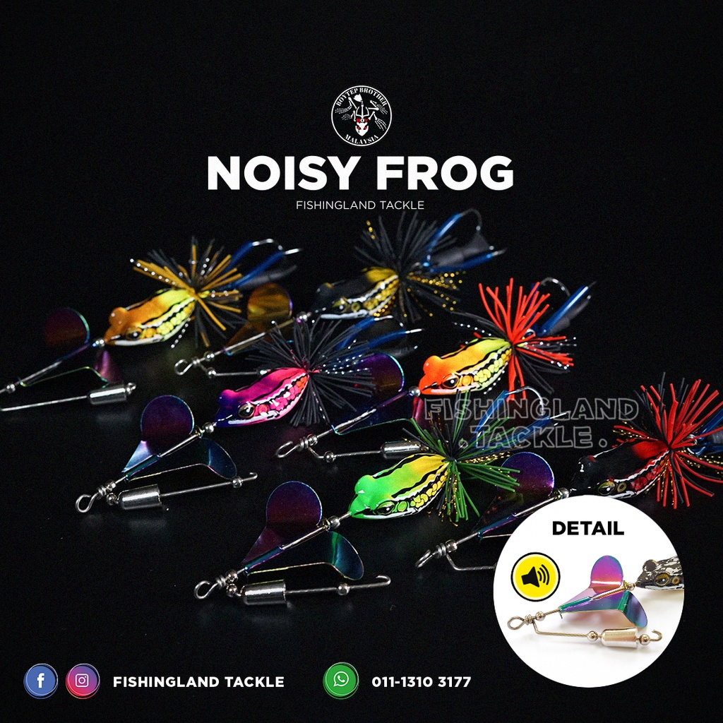 Noisy Spinner Frog 14cm/10g Thailand Propeller Haruan Toman Killer