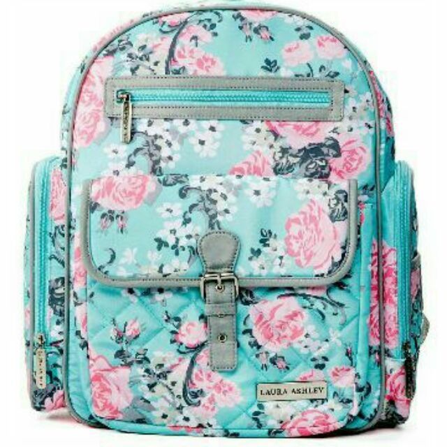 Laura ashley diaper store bag pink floral