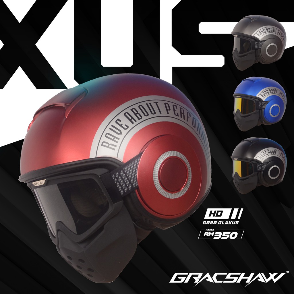 Gracshaw helmet hot sale open face